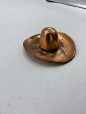 1949 Copper Cowboy Hat Ashtray Travel Souvenir Engraved NRA Convention picture