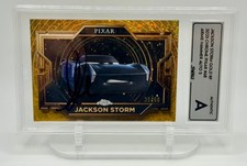 2025 Topps Chrome Pixar Jackson Storm Gold /50 Signed by Armie Hammer SWAU Slab picture