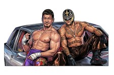 WWE Eddie Guerrero Rey Mysterio Wrestling Water Resistant Sticker WWF AEW NXT picture