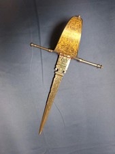 Main Gauche Spanish Revival Knife Dirk Antique Circa 1860 Fabrica De Toledo 16.5 picture