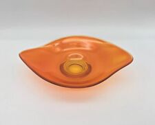 Viking Vintage MCM Persimmon Orange Glass Bowl/Candy Dish picture