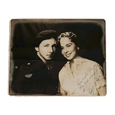 1959 Raul Castro & Vilma Espin Guillo Signed Autograph Photo Wedding Day Cuba picture