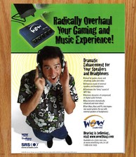 Wow Thing Gaming Music Enhancement - Video Game Print Ads Poster Promo Art 2000 picture