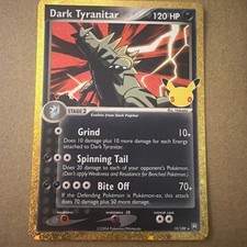 Dark Tyranitar 19/109 Pokemon 30th celebration TCG picture