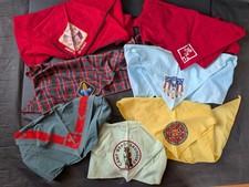 Vintage 1970s Boy Scouts of America Neckerchiefs Lot of 7 picture