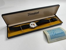 Vintage Disneyland Mickey Mouse 17 Jewel Skeleton Watch w Box MINT NOS? DS66 picture