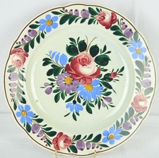ANTIQUE HUNGARIAN HAND PAINTED FOLK ART WALL PLATE - ZSIGMOND NAGY & FERENC NAGY picture