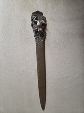 French antique vintage bronze letter opener. Art Nouveau. picture