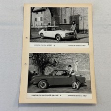 1967 Lancia Fulvia Geneva Auto Salon Show Photo Photograph Coupe Rallye Sport picture