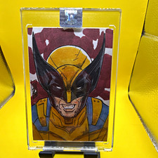 Tom Hodges Wolverine Marvel Official Sketch Card Hard Signed Auto 1/1 picture