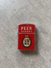 Vintage 1960s PEER Export Penguin Petrol Lighter Made in Japan Advertising picture