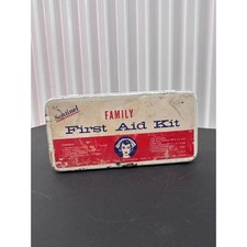 Vintage Sentinel Family First Aid Kit Tin Original Contents & Handbook picture
