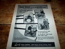 SHELLY MANNE ( LEEDY DRUMS ) ORIG 1957 U.S. Vintage Jazz magazine PROMO Ad NM- picture