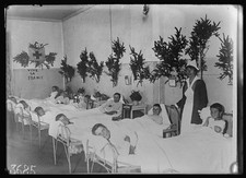 Toul France 1918 American Red Cross Boys Ward 4th of July Decorated Hospital picture