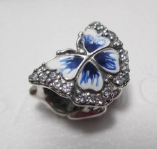 Sparkling Blue Butterfly Pandora Charm Autumn Garden Special picture