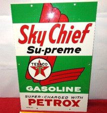 VINTAGE TEXACO SKY CHIEF SUPER CHARGED PETROX 18