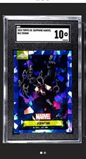 Topps 2024 Chrome Sapphire Marvel #62 Venom Sapphire Parallel SGC 10 picture