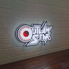 Outlaw Star Logo LED Lamp 3D Printed Lightbox for Anime Fans and Collectors picture