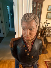A ship’s figurehead of Lord Admiral Horatio Nelson, with a walking stick. picture