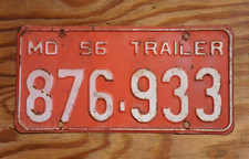 1956 Missouri Trailer License Plate picture