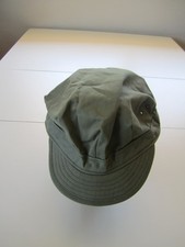Reproduction M1942 Light Shade HBT Cap WWII Impressions Size 7-3/4 Sage Army picture