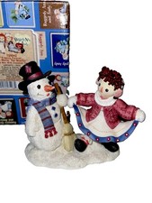 Fun NIB VTG Enesco Raggedy Ann & Andy Figurine Friends Forever Matter Weather picture