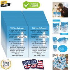 240pcs The Lord’s Prayer Card Gospel Tracts Religious Christian Roman Road Sa... picture