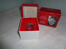 1998 Crystal Madison Ave Christmas Ornament 24% Lead Crystal Czech Republic NIB picture