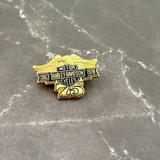 Vintage 1978 Harley Davidson Motorcycles  75th Anniversary Pin 1903 - 1978 B1 picture