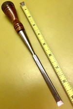 FINE vtg ca1918 TH WITHERBY 3/8” Bevel edge POCKET MORTISE chisel Tuned & SHARP picture