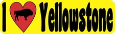 10x3 I Love Yellowstone Bumper Magnet Magnetic Car Truck Vehicle Animal Magnets picture
