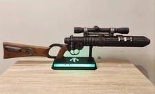 3D Printed Weathered Boba Fett's EE-3 Carbine from Book of Boba Fett + LED Stand picture