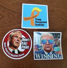 RFK JR TRUMP TDS STICKERS (3) Don't Eat That 😳 *5* Year Warranty  picture