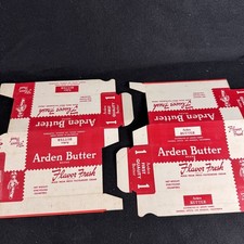 Vintage Arden Farms Butter Carton Lot of 2 Flat Los Angeles California Dairy Box picture