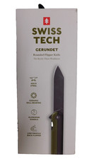 Swiss Tech Gerundet Rounded Flipper Knife,Low Profile Back Flipper,3