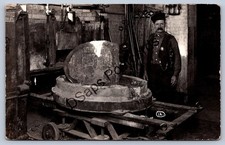 K65/ Interesting RPPC Postcard c1910 Occupational Worker Man Foundry 29 picture