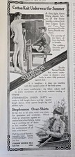 1919 Men's Stephenson Underwear Over-shirts  Locker room Vintage Fashion ad picture