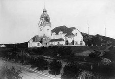 China Qingdao Christ Church and Bismarck Street 1910 OLD PHOTO picture