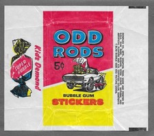 1969 Donruss Odd Rods Series 1 5-Cent Wax Pack Wrapper #1 - 5c - Vintage picture