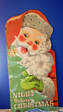 Night Before Christmas Whitman Vintage 1958 Die-Cut Softcover Book Winship picture