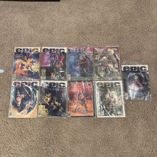 Lot of 9 Vintage 80s Epic Illustrated Magazines Marvel Comic SciFi Fantasy picture