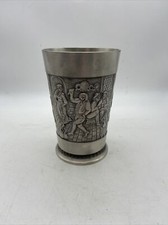 German Pewter Cup Wertvolles Zinn 4.75” picture