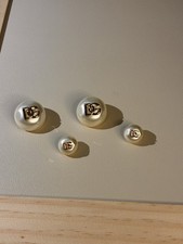 Dolce & Gabbana White & Gold Buttons 2” Authentic picture