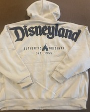 DisneyParks Disneyland Authentic Original Beige ZipUp Hoodie Adult Size XXL NWT picture