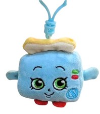 Shopkins Toasty Pop Mini Plush Clip On Keychain Backpack Bag Hanger Blue picture