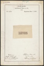 Photo:Robinson Bros Co Lotus Soap Trademark 1882 Trade Mark picture