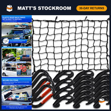 3' x 4' Cargo net Bungee Nets Stretches to 6' x 8',Small Truck Bed Cargo Net for picture