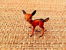 Standing Fawn Baby Deer Vintage Porcelain Miniature Figurine picture