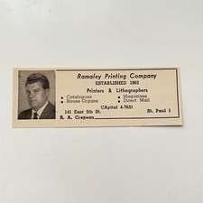 Ramaley Printing Company Printers & Lithographers 1957 Minneapolis Ad TAK5-S10 picture