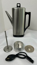 Vintage Russell Hobbs C3010 Electric Percolator Coffee Pot Stainless 120V Tested picture